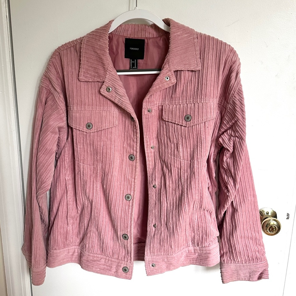 pink corduroy jacket